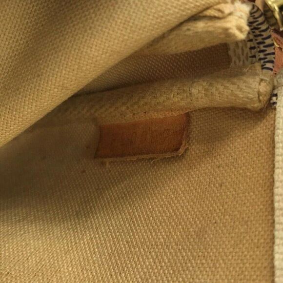 LOUIS VUITTON Mini Pochette Accessoires Azur Damier Handbag - Picture 8 of 12